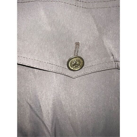 Tan Gallery Sport Gold Button Blouson Jacket Size L - Picture 4 of 9